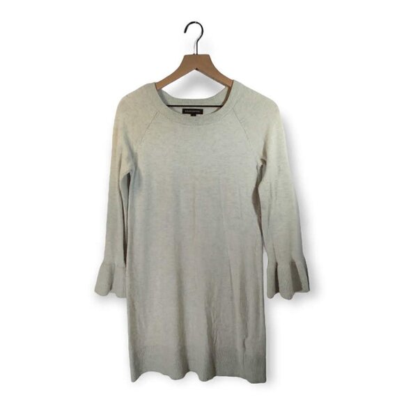 Banana Republic Wool Cashmere Ruffle Cuff Sweater Dress Size S - Picture 1 of 3